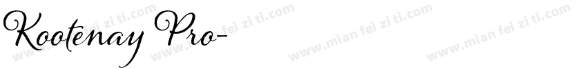 Kootenay Pro字体转换